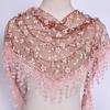 1Pc Women  Triangle Wrap Lady Shawl Flower Lace Scarf Shawls