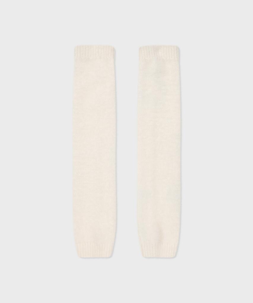 FALLETT Hairy Knit Warmer Set Ivory