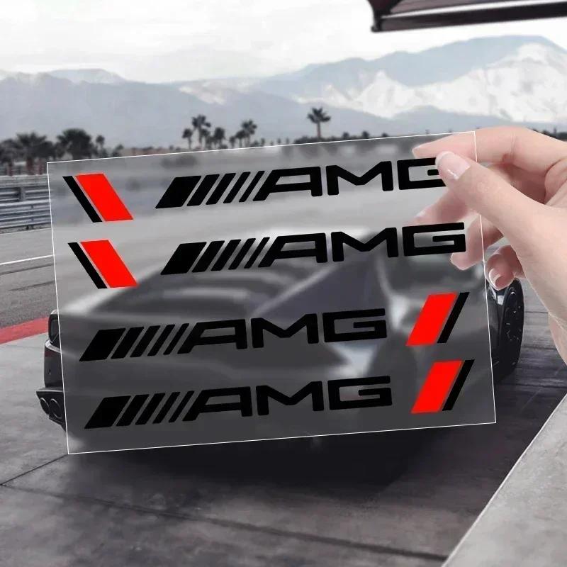 4PCS Car-Styling Accessories Car Door Handle Stickers Decals Automobile For Mercedes Benz AMG CLA CLS W212 W213 W204 W205 W176 LJ8