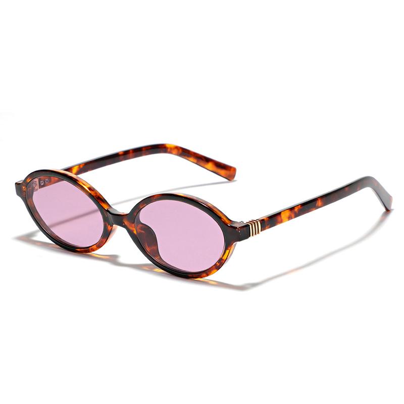Очки с овальной ретро-оправой Y2K Женские леопардовые милые крутые солнцезащитные очки Модные очки для декора Чтение Компьютерные очки