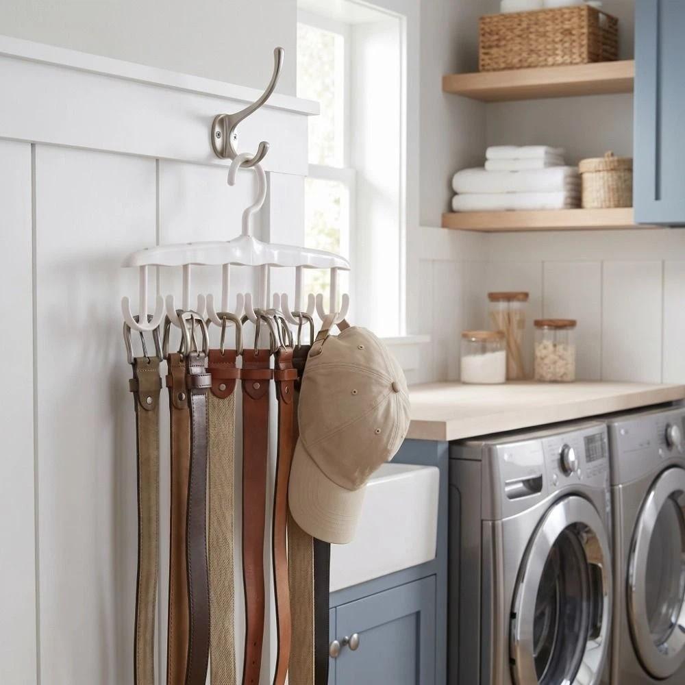 Portable Multi-Functional Hanger Multi-Hook Closet Organizer Clip Rotating Hanger Dorm