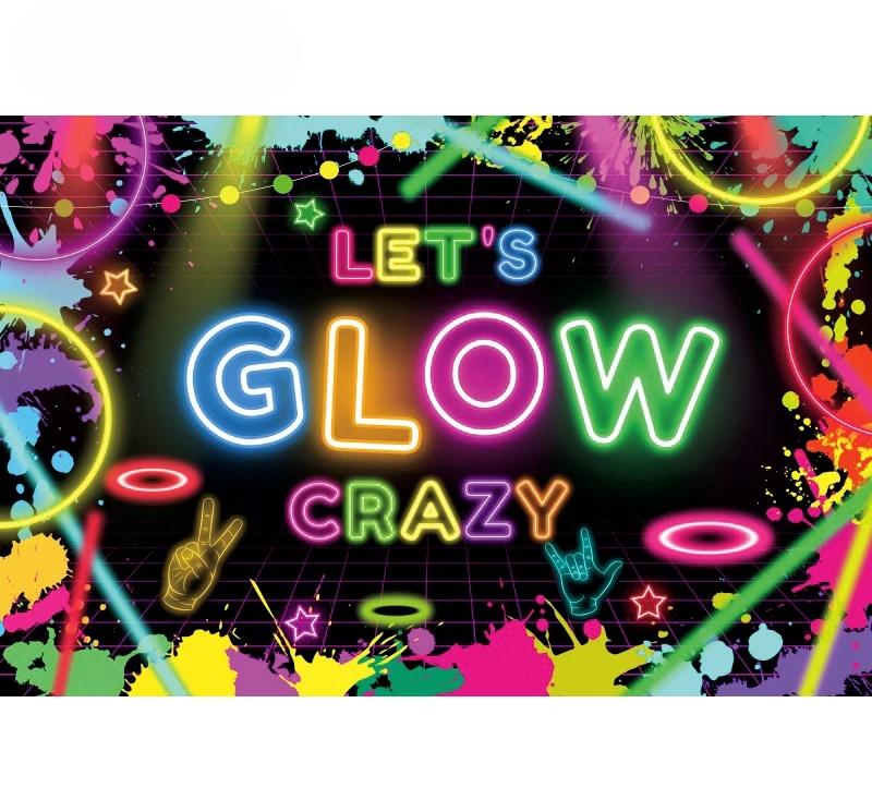 Splashing graffiti wall glowing decoration background banner photo hip-hop birthday happy photography party background wall17