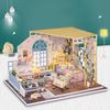 Casa Doll House Miniature DIY Dollhouse with Furniture Miniature LED Toys For Children Wooden Gift