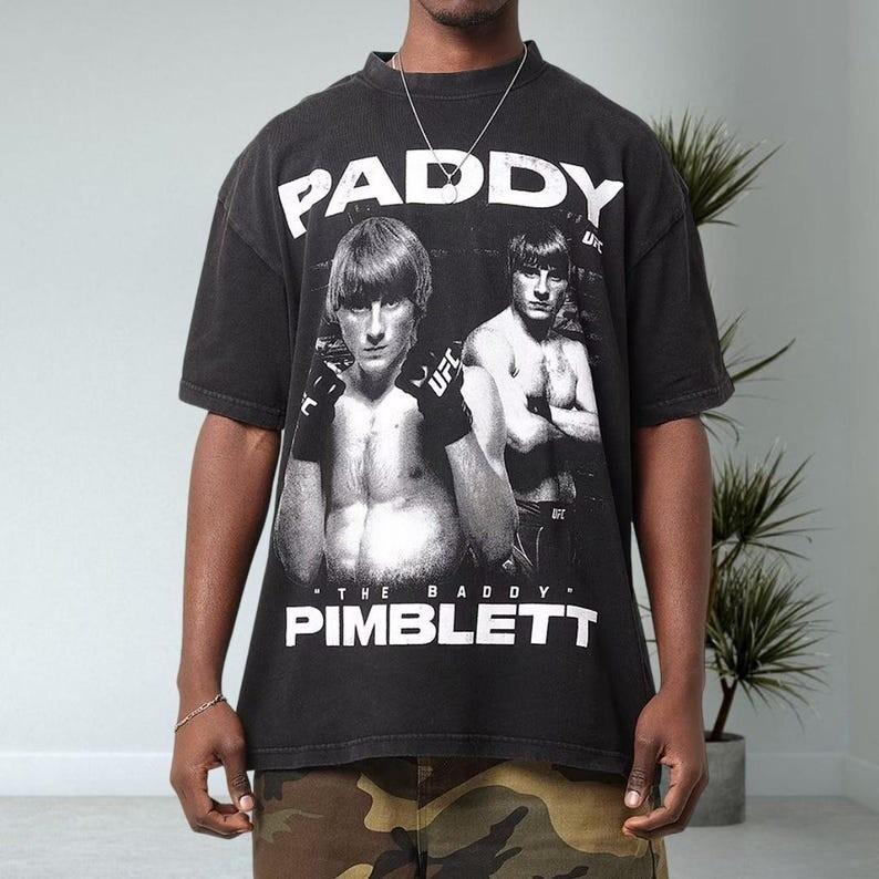 Винтажная футболка «The Baddy’ Pimblett», Винтажная поддельная футболка с боксом Пэдди Пимблетта, Унисекс футболка