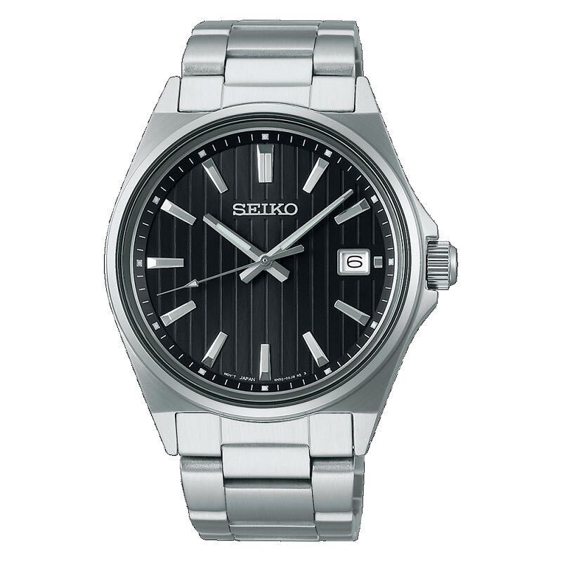 Специальная Новая Серия SEIKO Selection S SBTH005 Черный Циферблат Водонепроницаемость 10 АТМ Кварцевые Часы Цена! Мужской
