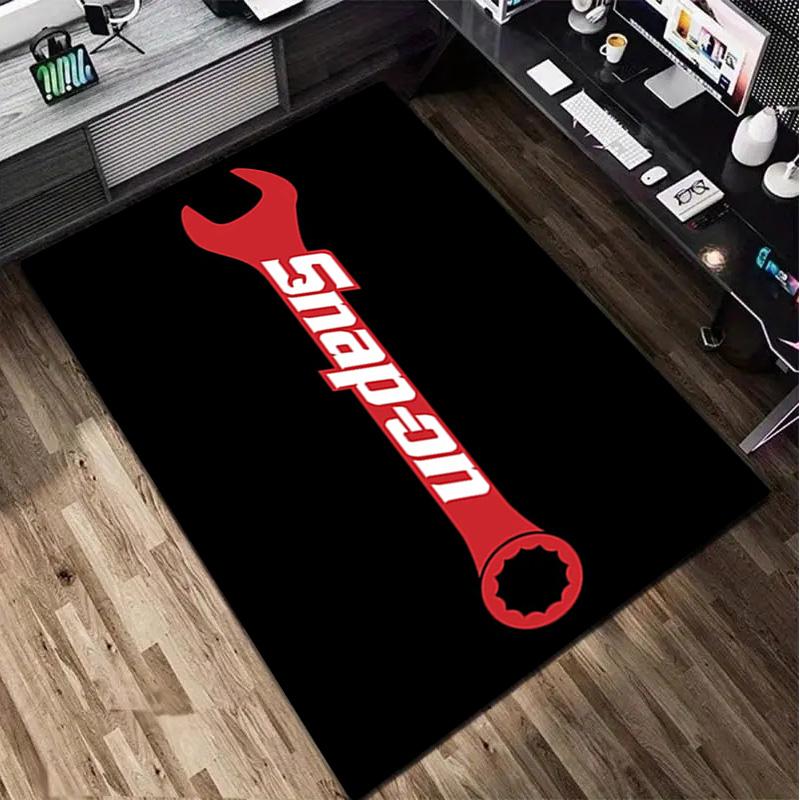 1Pc Snap on Tools Print Rug - home decoration Carpet For Living Room Bedroom Flooring Computer Chair Area Rug