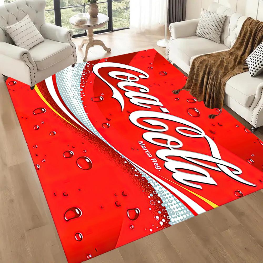 Квадратные коврики Coca-cola Classic с крышками — отличный выбор для гостиных, спален, домашнего декора и в качестве подарков.