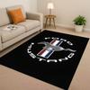 3D Mustang Racing Car Logo Moto Living Room Non-Slip Area Rug Carpet for Bedroom Playroom Sofa,Easy Clean Home Decor Doormat
