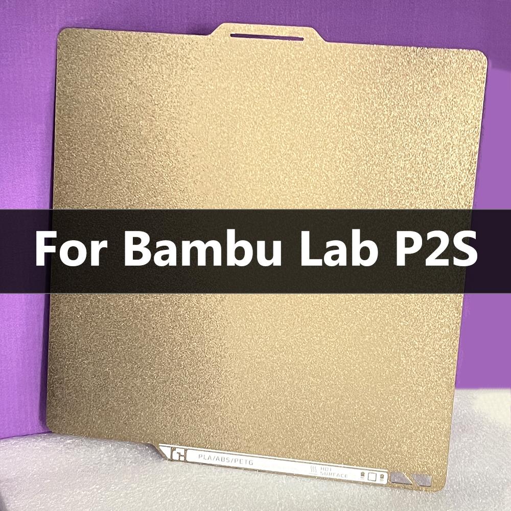 Лист PEI для Bambu lab P2S Печатная платформа 257x257 мм Толщина 0,5 мм Утолщенная пластина Двусторонний подогреваемый стол для аксессуаров BambuLab P2S