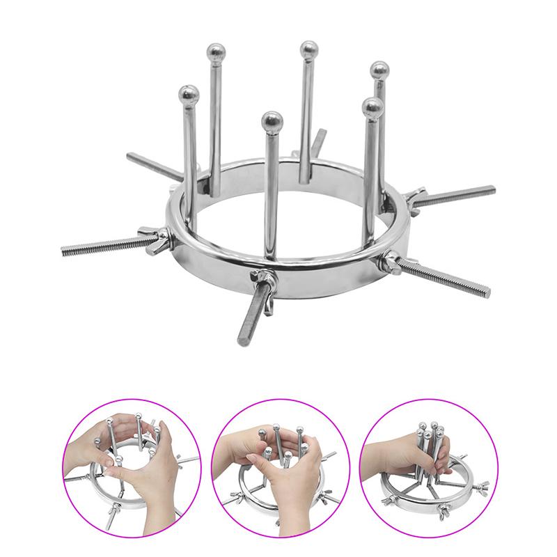 SM Эротический Электрошок Вагинальный Шарик Расширитель Регулируемый Металлический Анальный Расширитель Киска Огромная Анальная Пробка Электрический Стим Секс