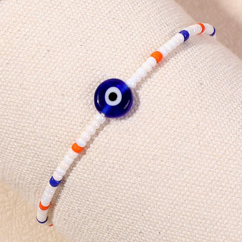 Браслет из бусин «Глаз дьявола» ручной работы с дизайном стеклянной ниши