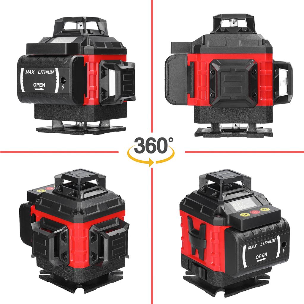 Multifunctional 16 Lines Laser Level 3 Degrees  Self-leveling Machine Rechargeable Lithium Battery Leveling