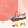 Мини-01010 Строительный блок Титаник Модель корабля Детская головоломка Строительный блок Игрушка