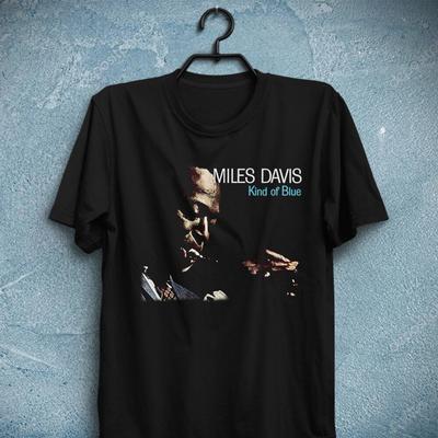 Джазовая футболка Kind of Blue Майлза Дэвиса Футболка Джона Колтрейна, Билла Эванса Унисекс футболка