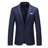 2024 Men's Large Size Solid Color Casual Jacket Suit for Spring and Autumn