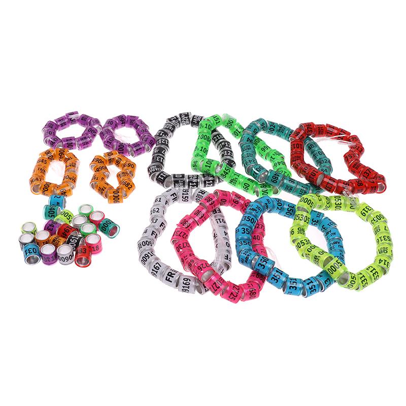 20 шт. Кольцо в виде лапки голубя с серьгами в виде слов 2021 Многоцветные инструменты для птиц