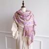 [T839] Ethnic Style Tassel Blanket Designer Thick Scarf Women Pashmina Winter Warm Shawl Wrap Cashmere Neckerchief Stoles