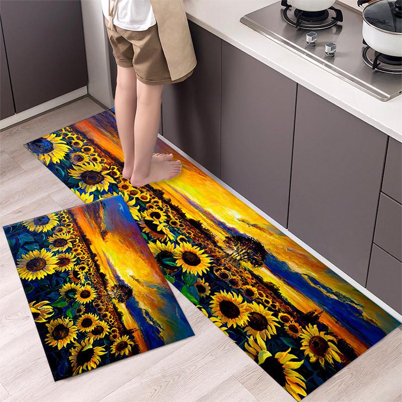 Современный сельский стиль коврик для пола кухонный ковер для ванной комнаты прихожая для ванной комнаты грязеотталкивающий коврик для пола