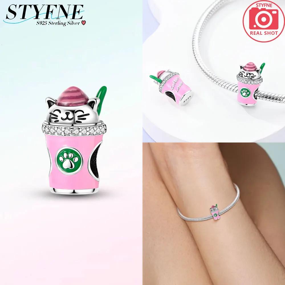 Милые Прекрасные Духи Бабочки Девочка Подвеска Оригинальные Розовые Шармы Шармы Бусины Подходят для Браслета Подвеска Для Женщин Ювелирный Подарок