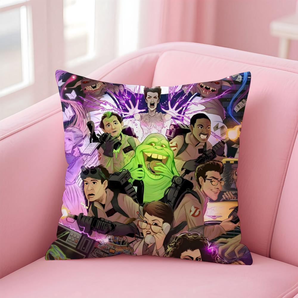 GGhostbusters AAfterlife Cartoon Cushion Cover Pillow Case Soft Friendly Fabric  Concealed Zipper