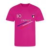 Ensemble foot enfant - NPZ - Style France - Rose fuchsia - Short blanc - 100% Polyester