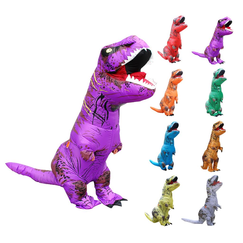 Miffia Adult Dinosaur Inflatable Tyrannosaurus Rex Inflatable Cosplay Dinosaur Dinosaur Cosplay Suit, Suit, T-REX Costume, Kigurumi,