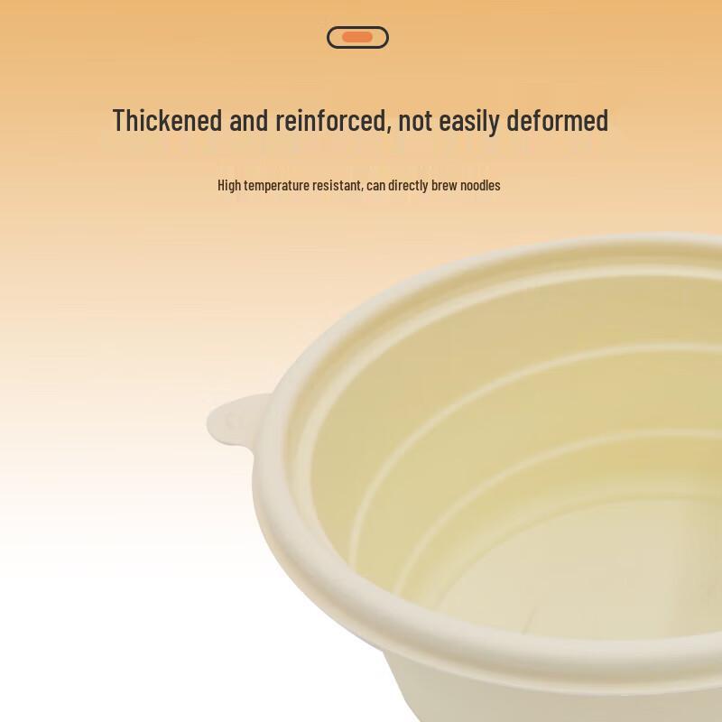 Biodegradable Disposable Round Bowl with Lid