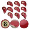 10Pcs Set High Quality PU Golf Iron Head Cover Headcover Club Protector Protective Casered