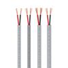 Кабель в оболочке с 2 жилами, цвет серо-синий, оболочка розовая, 22 AWG, 0,3 мм², электронный провод из чистой меди
