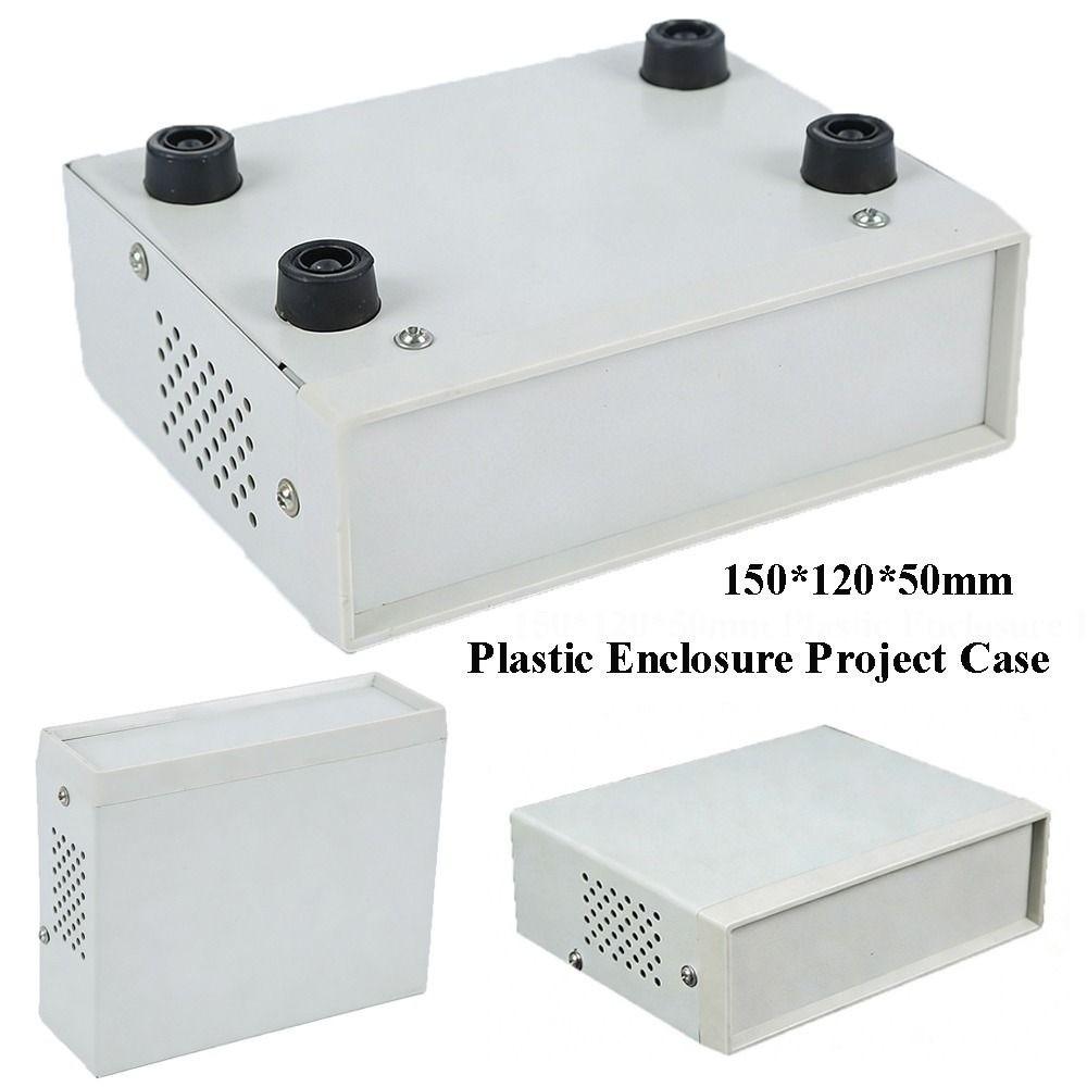 New 150*120*50mm Enclosure Project Case Plastic&Iron Grey Electronics Enclosure Box DIY Junction Box