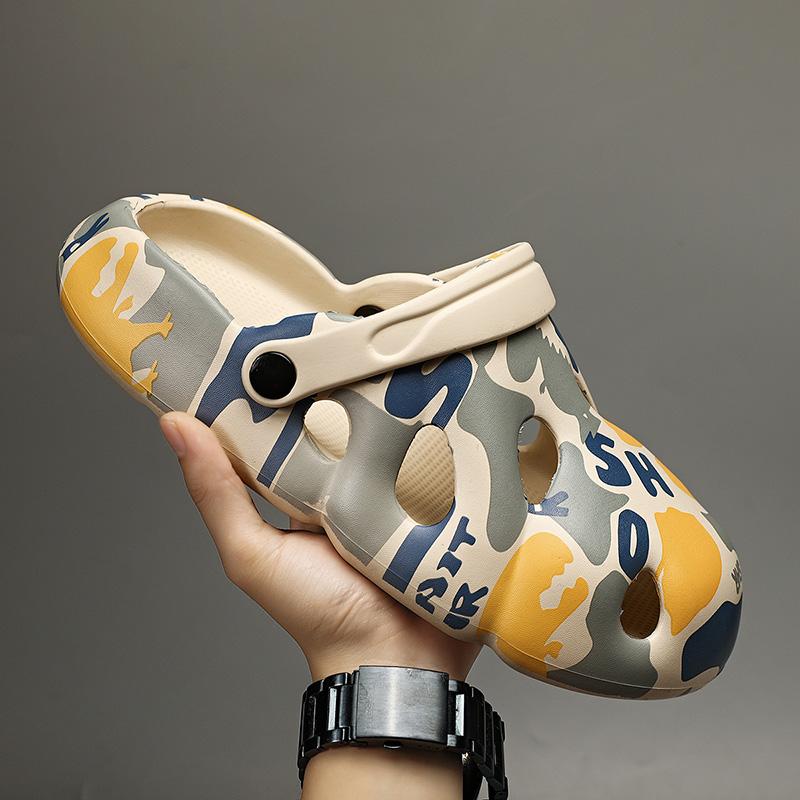 Fashion Men's new summer thick soled family slippers indoor non-slip flip-flops leisure comfortable beach shoes sandals2024