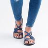 Женские сандалии Flip Flop Лето 2024 Женские туфли на плоской подошве с перекрестными ремешками Женские повседневные женские швейные мужские пляжные туфли большого размера 44