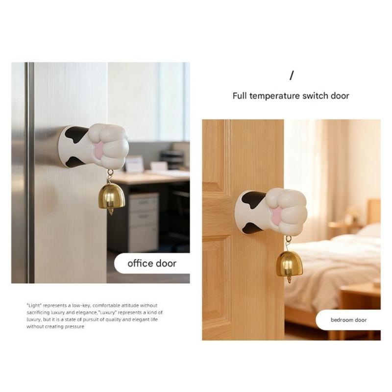 Magnetic Kitten Paws Doorbell Ornament With Clear Sound For Home And Children Room Doorbell Decoration