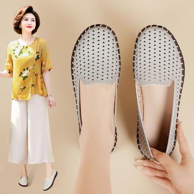 Летние Новые Туфли Медсестры с Круглым Носком, Мягкой Подошвой, Нескользящие Сандалии, Балетки, Дышащие, Повседневные, Спортивные, Женская Обувь