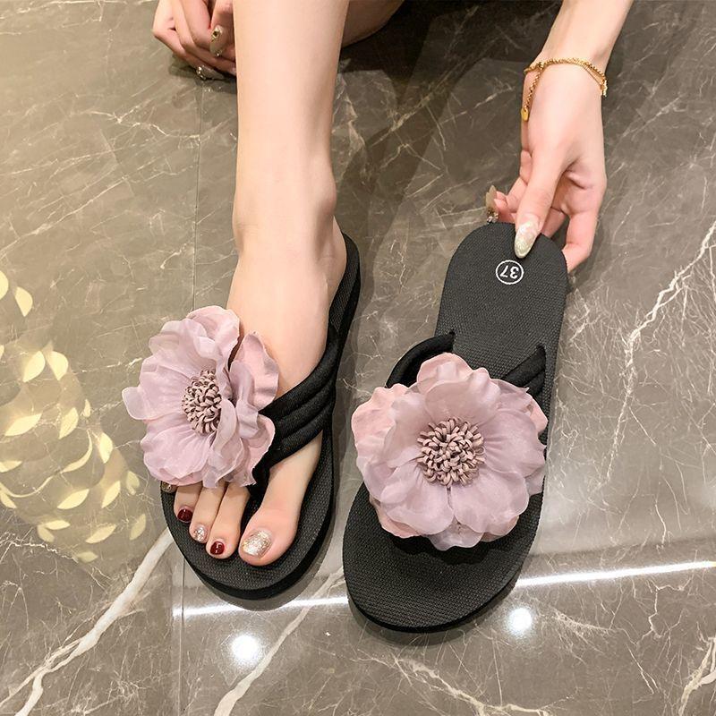 2025 New Fashion Cool Slippers Women's Summer Wear Seaside Vacation Beach Shoes Women's Skirt Flip-flops Women