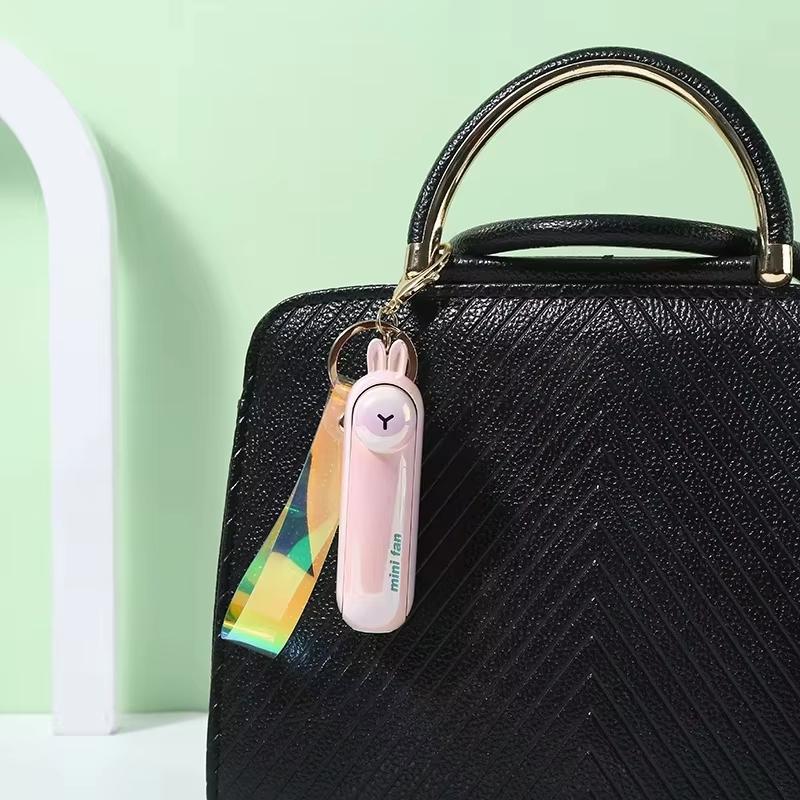 Cute Mini Fan Portable Hand Fold Bedside Office USB Charge Battery Table Desk Cooling USB Cooling Folding Handheld Fan