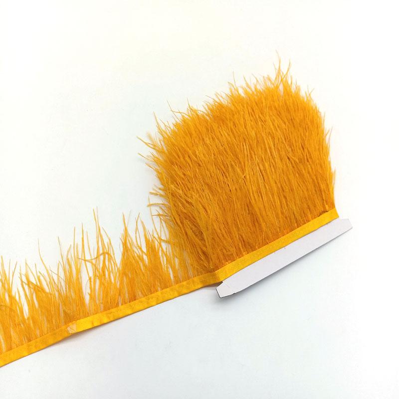 10Yard Ostrich Feathers Trim For Needlework Decorative Ribbon Sewing Fringes Clothes Wedding Dress Diy Supplies Crafts