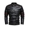 Leather Men 'S Jacket Motorcycle Suit Plus Velvet Leather Jacket