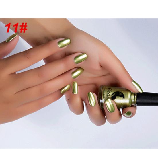 Инструмент для маникюра с металлическим хромированным зеркальным эффектом, 6 мл?Наклейка с лаком для дизайна ногтей