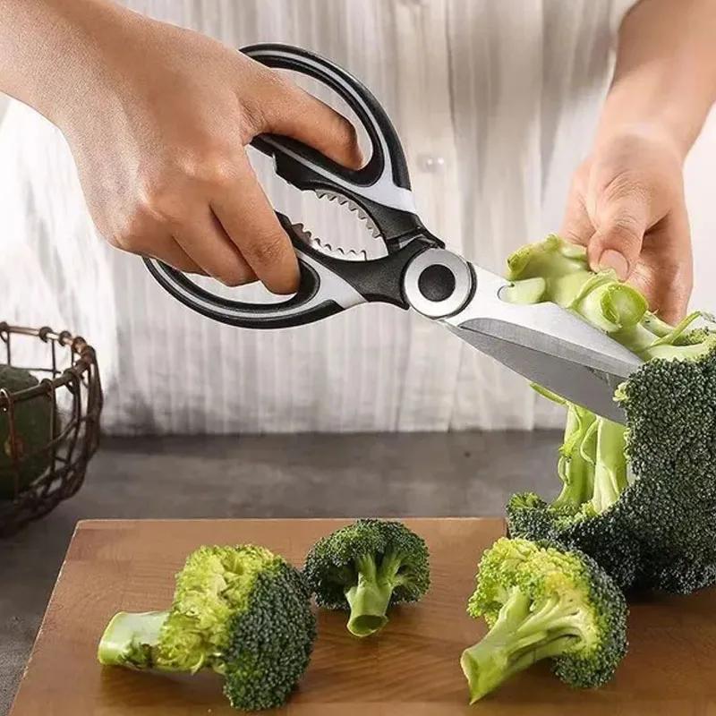 1 шт. кухонные ножницы для еды многофункциональные для мяса птицы из нержавеющей стали утилита куриные кости рыба бытовые ручные гаджеты