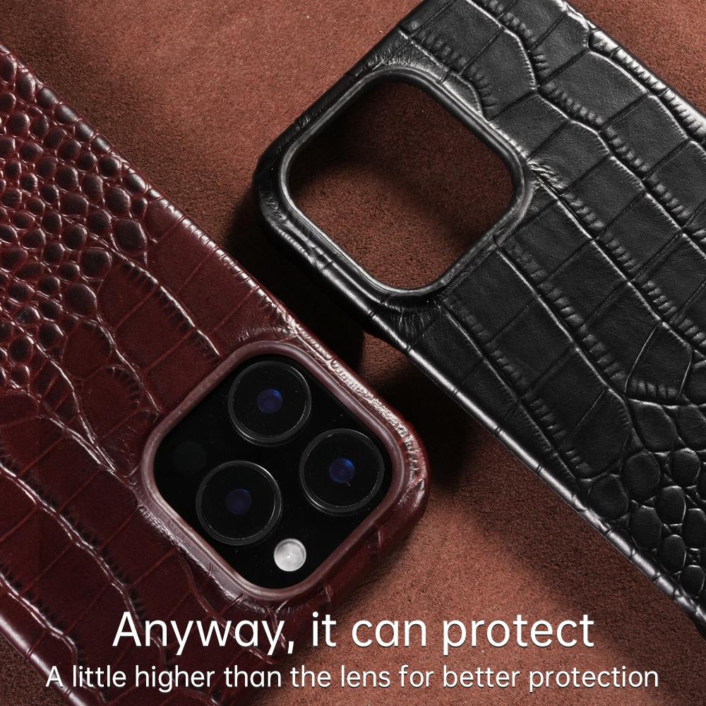 Для чехла Magsafe для IPhone 15 16 17 18 Pro Max Air 18Pro Натуральная Коровья Кожа Магнитный Защитник Роскошная Задняя Крышка Телефона