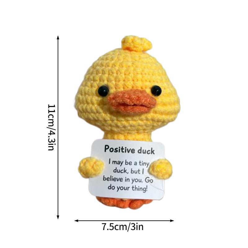 Positive Potato Desk Accessories Crochet Ornament Kawaii Woven Figurine Desktop Offices Accessories Gift for Children Room Decor