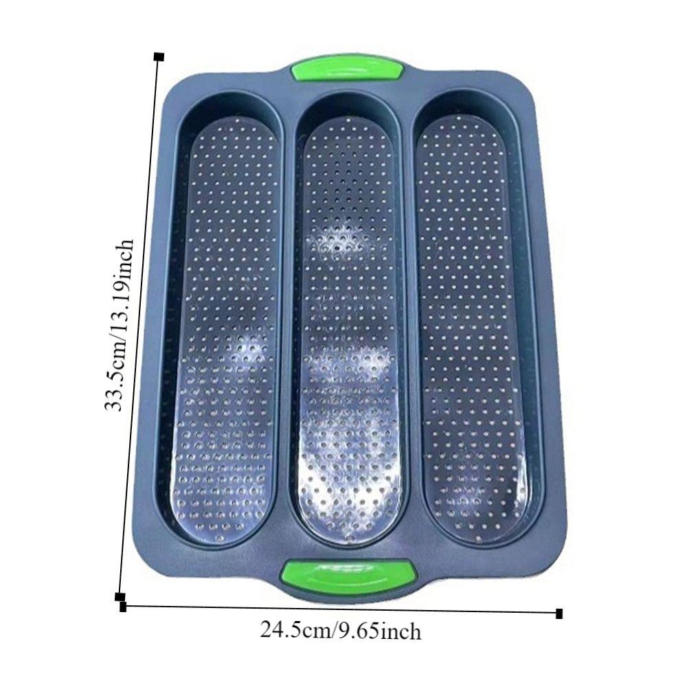 Silicone Perforated Bread Mold Non-stick Bake Mold DIY Baking Tool Baking Pan Tray  Sandwich