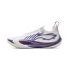 New LiNing Sonic 13 Anti Slip Wear Resistant Low Top Basketball Shoes Men's White Purple ABAV025-7