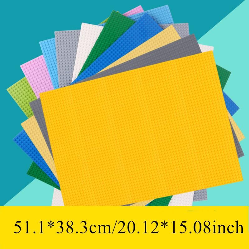 Нетоксичная базовая пластина 48*64 точки, строительные блоки, стена, DIY базовая пластина, классические кирпичи, игрушки для детей, совместимый бренд, строительный блок