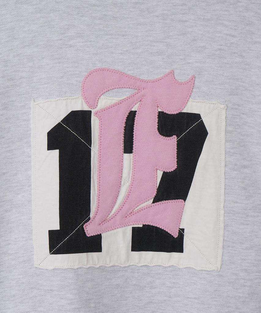 Eeut Eeut Patch Sweat Zip-Up / Melange White