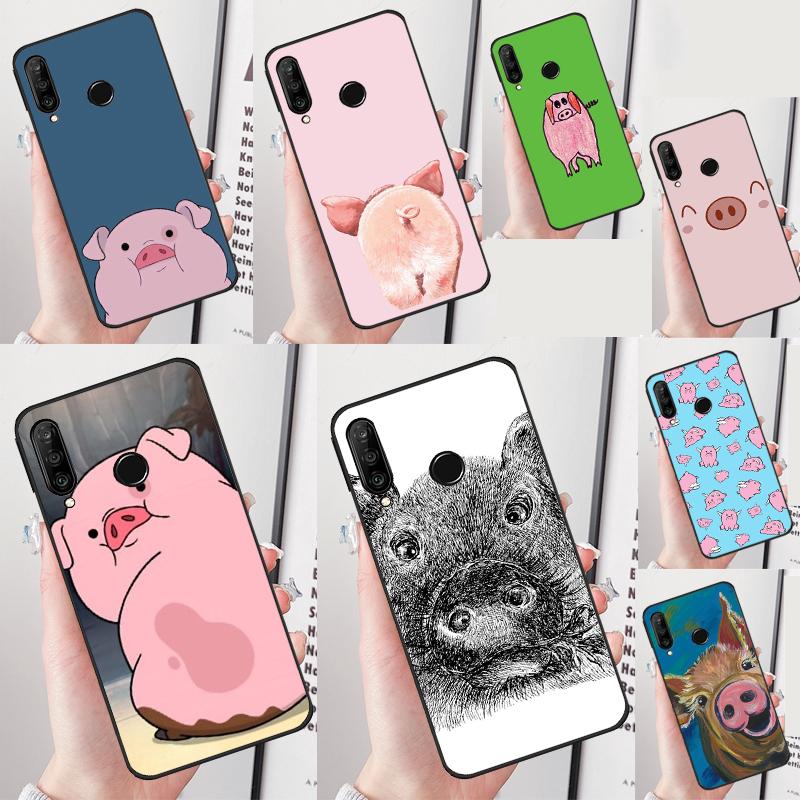 Мультяшная свинка для Huawei Nova Y61 Y91 Y90 Y70 Y60 Y72 12s 12i 11i 7i 8i 9 10 SE P60 Pro P30 P40 Lite Чехол