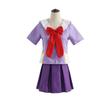 Gasai Yuno Косплей Аниме Дневник будущего Gasai Yuno Mirai Nikki Косплей Костюм Школьная форма Бант Короткая юбка Парик Костюмы на Хэллоуин