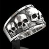 Kayi Retro Dark Punk Skull Men's Ring