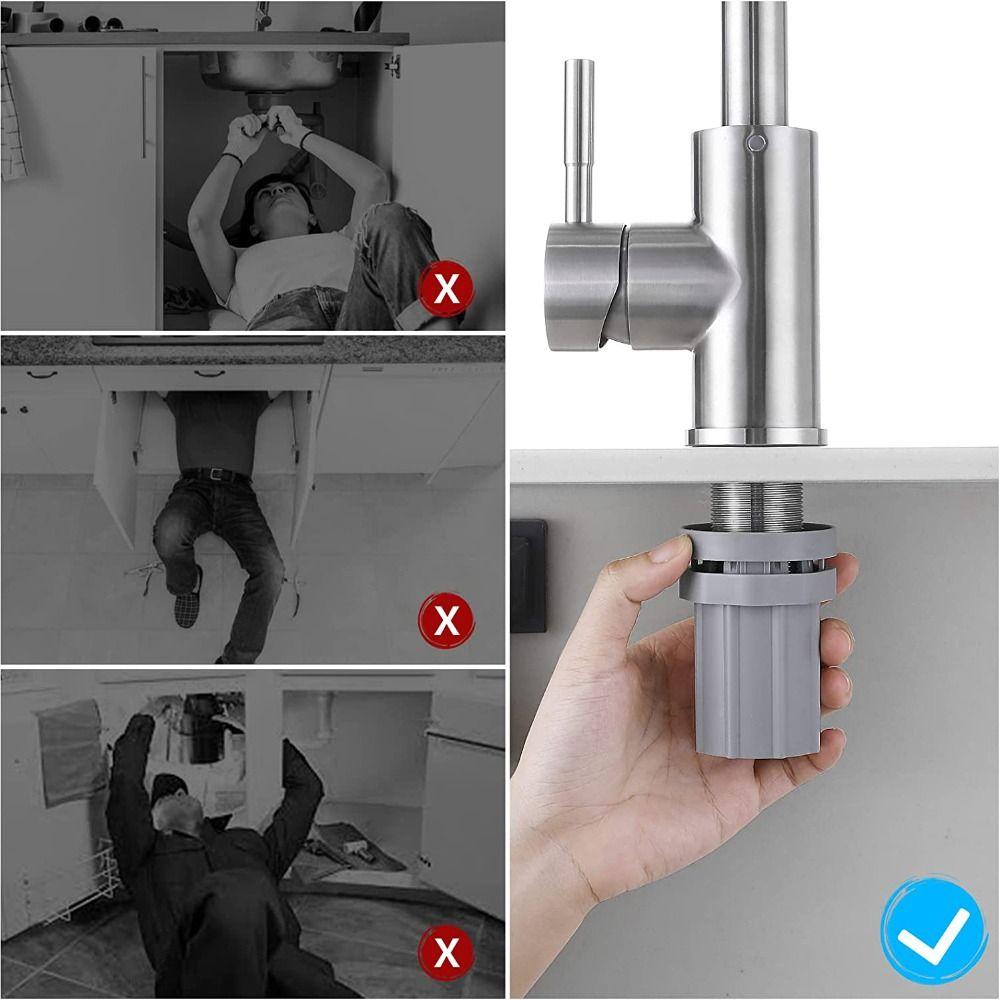 Серый Гайка с Фиксированным Основанием Инструмент для Быстрой Установки и Ремонта Аксессуары для Кухонной Раковины, Раковины для Ванной